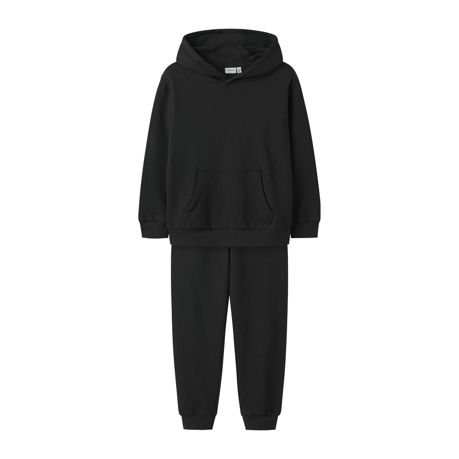 NAME IT KIDS hoodie + joggingbroek zwart
