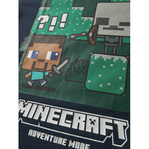 NAME IT KIDS Minecraft longsleeve donkerblauw afbeelding