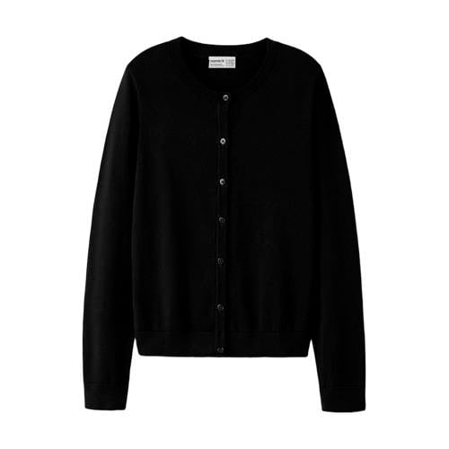 NAME IT KIDS gebreid vest zwart afbeelding
