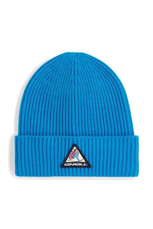 muts met logo blauw