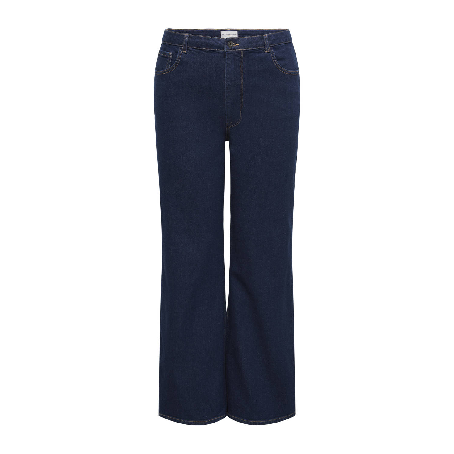 ONLY CARMAKOMA high waist wide leg jeans dark blue denim