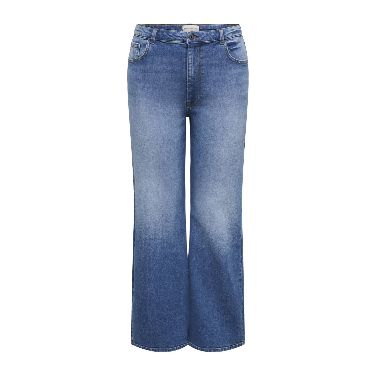 ONLY CARMAKOMA high waist wide leg jeans light blue denim