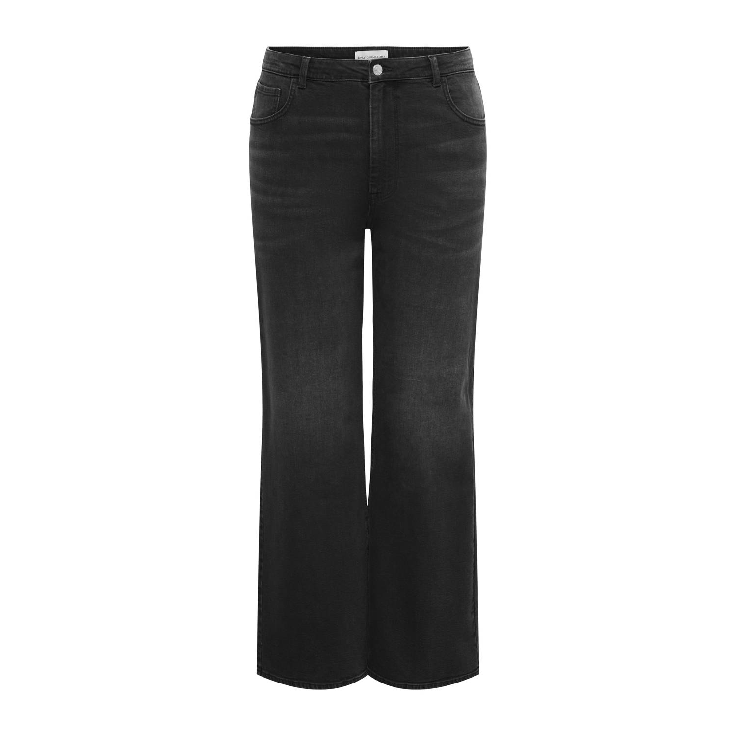 ONLY CARMAKOMA high waist wide leg jeans black denim