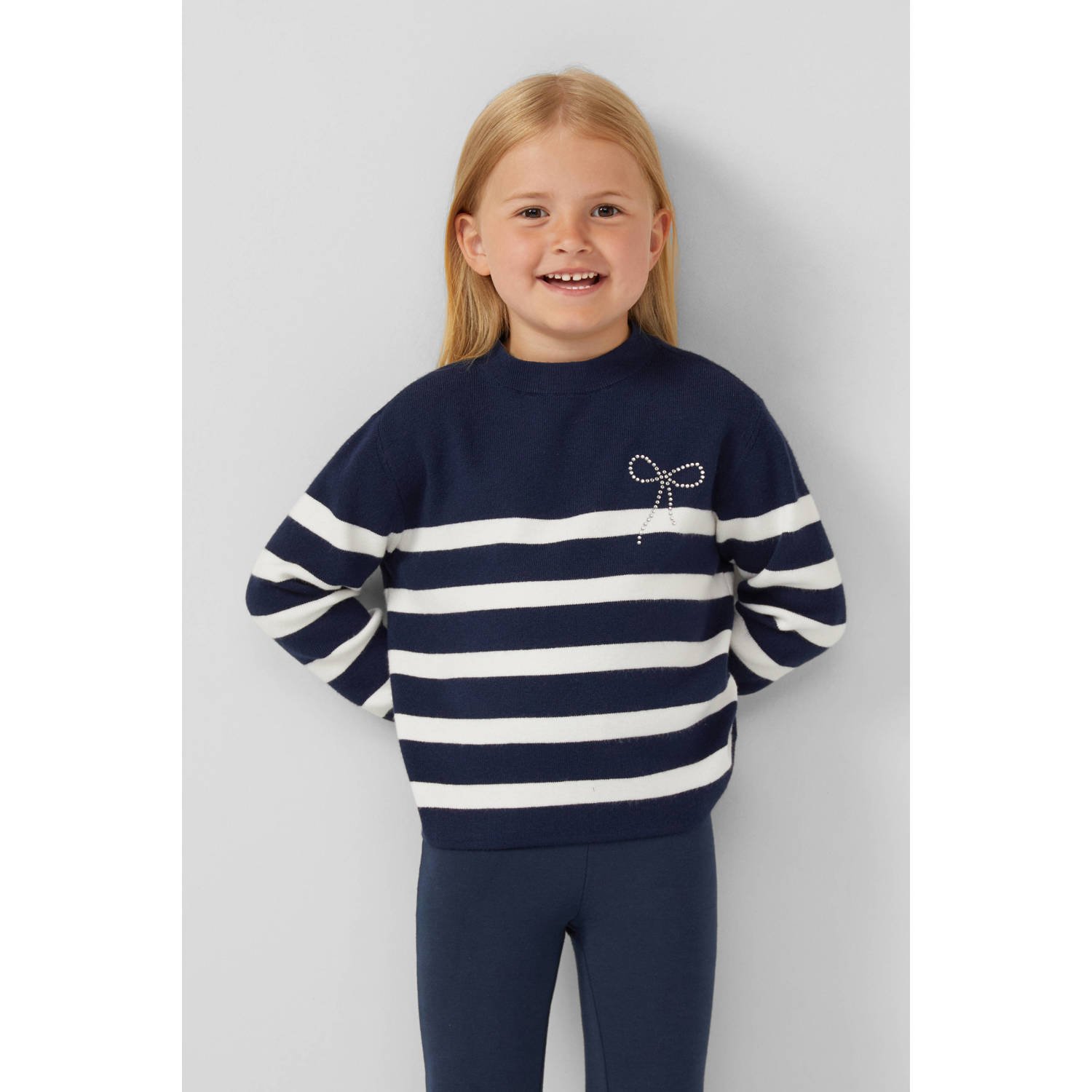 S.Oliver gebreide trui donkerblauw