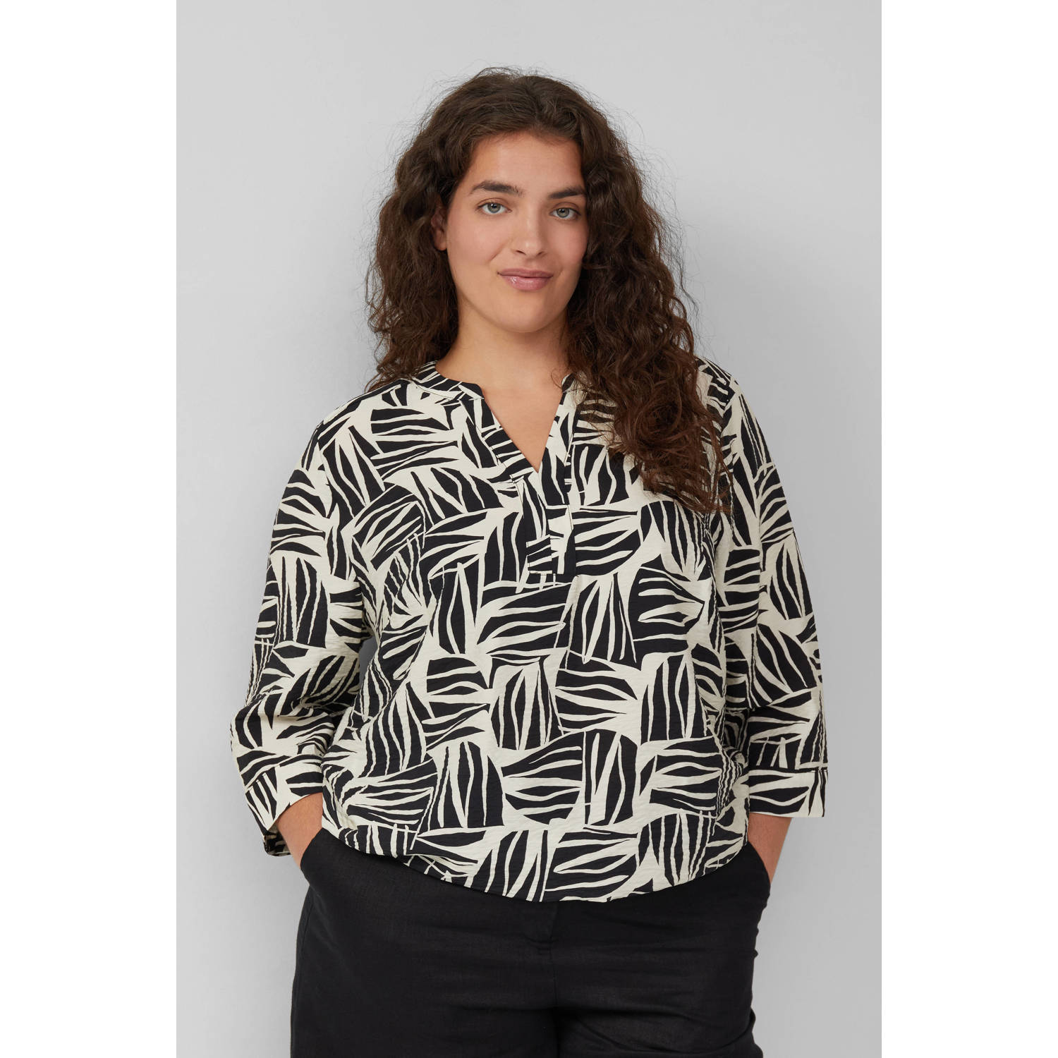 S.Oliver Curve blousetop zwart