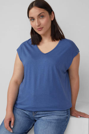 jersey top blauw