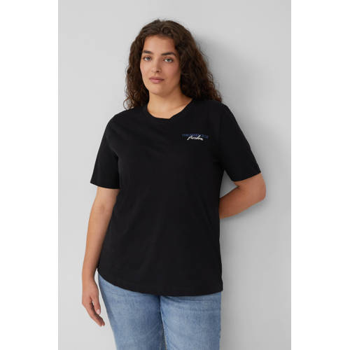 s.Oliver Curve T-shirt zwart afbeelding