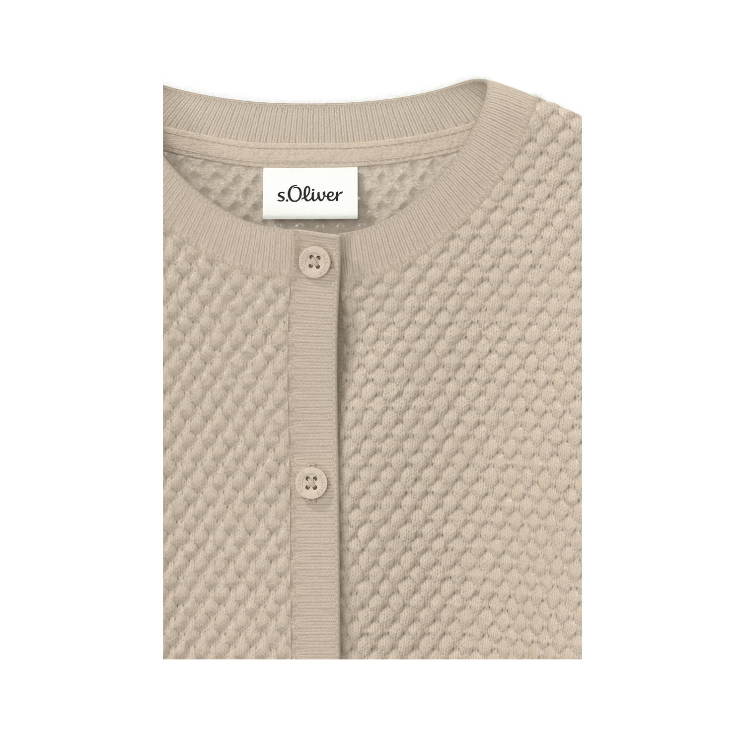 s.Oliver gebreid vest beige