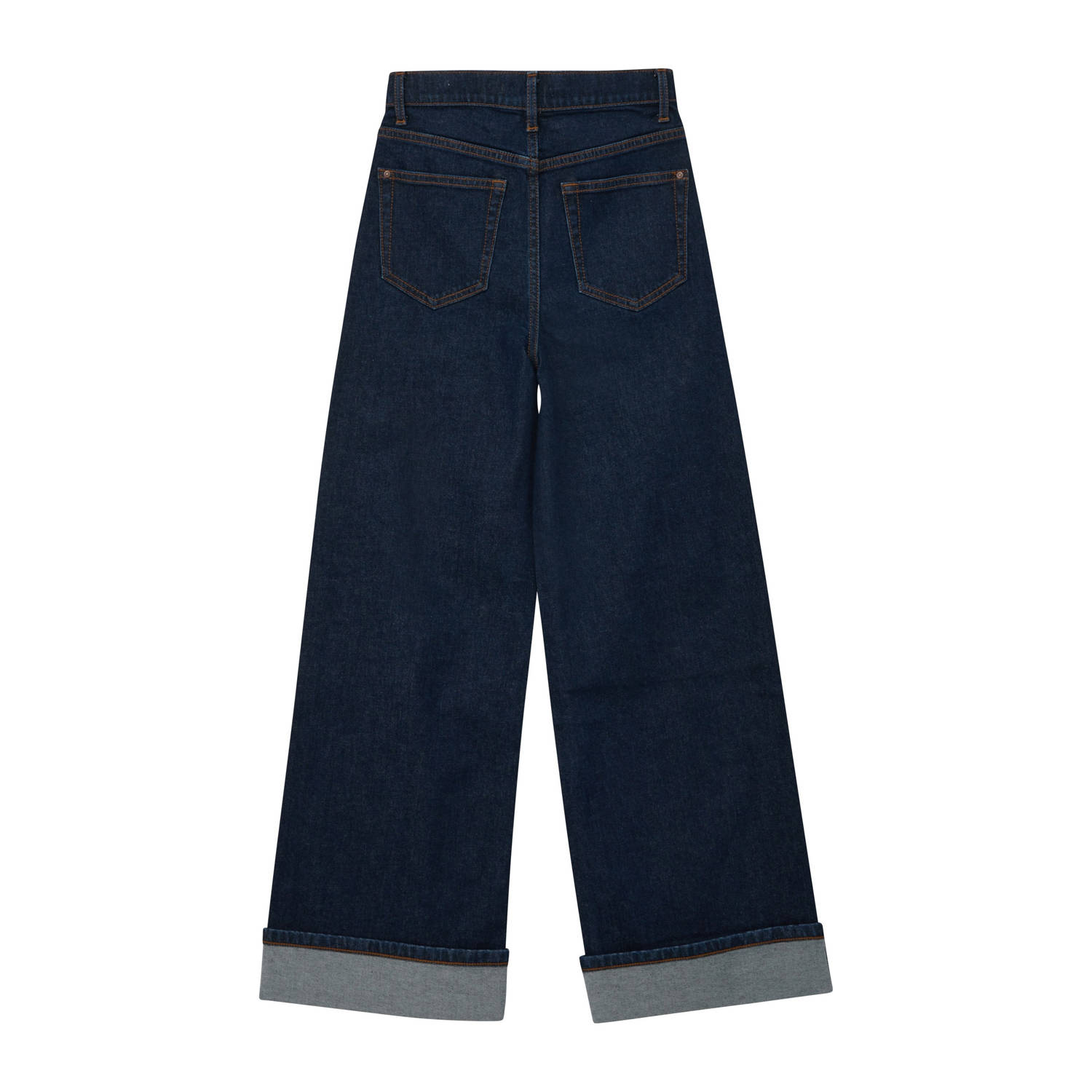 s.Oliver high waist wide leg jeans dark blue denim