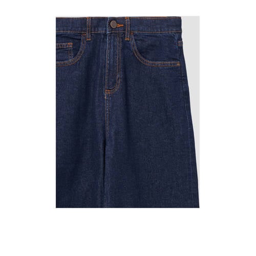 s.Oliver high waist wide leg jeans dark blue denim afbeelding