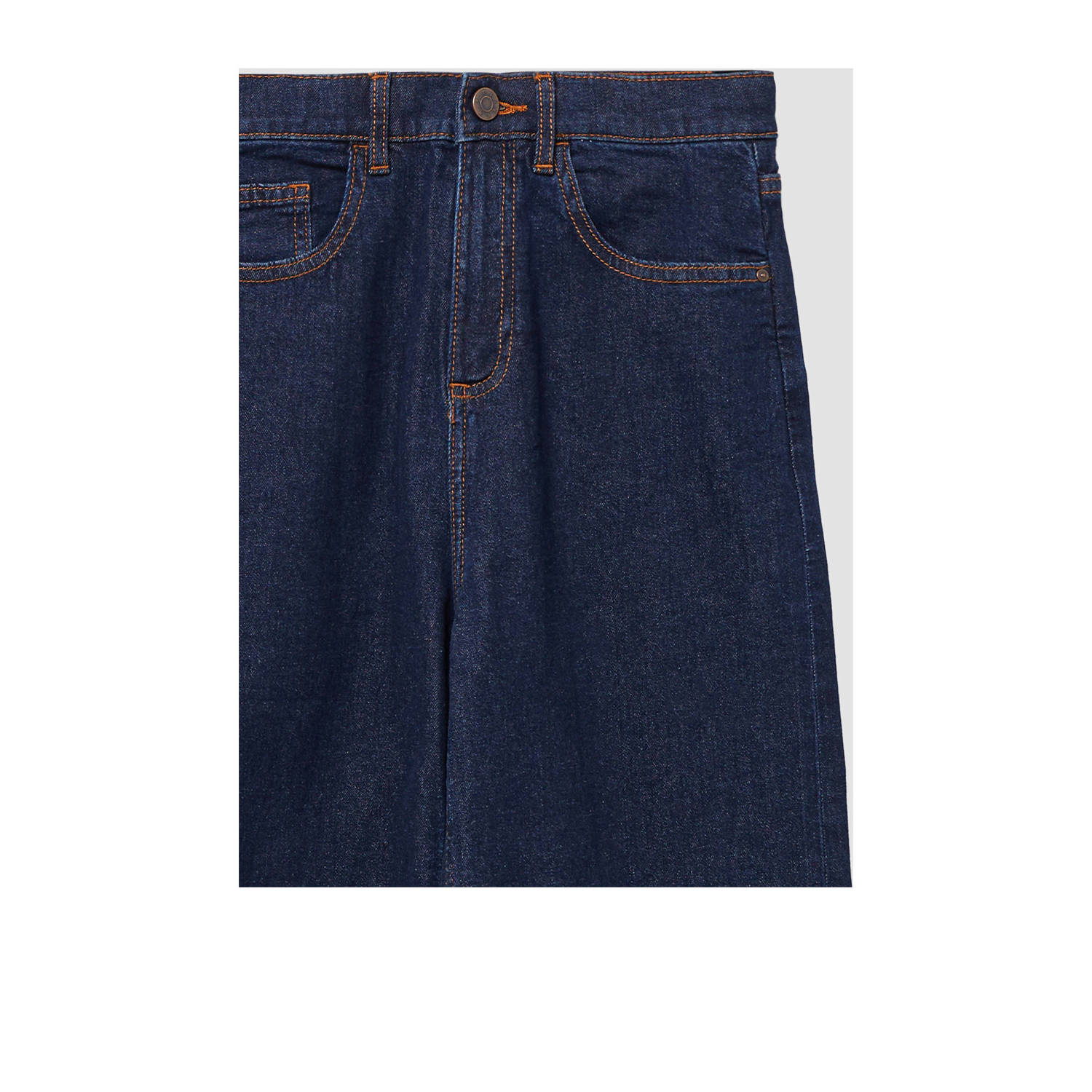 s.Oliver high waist wide leg jeans dark blue denim