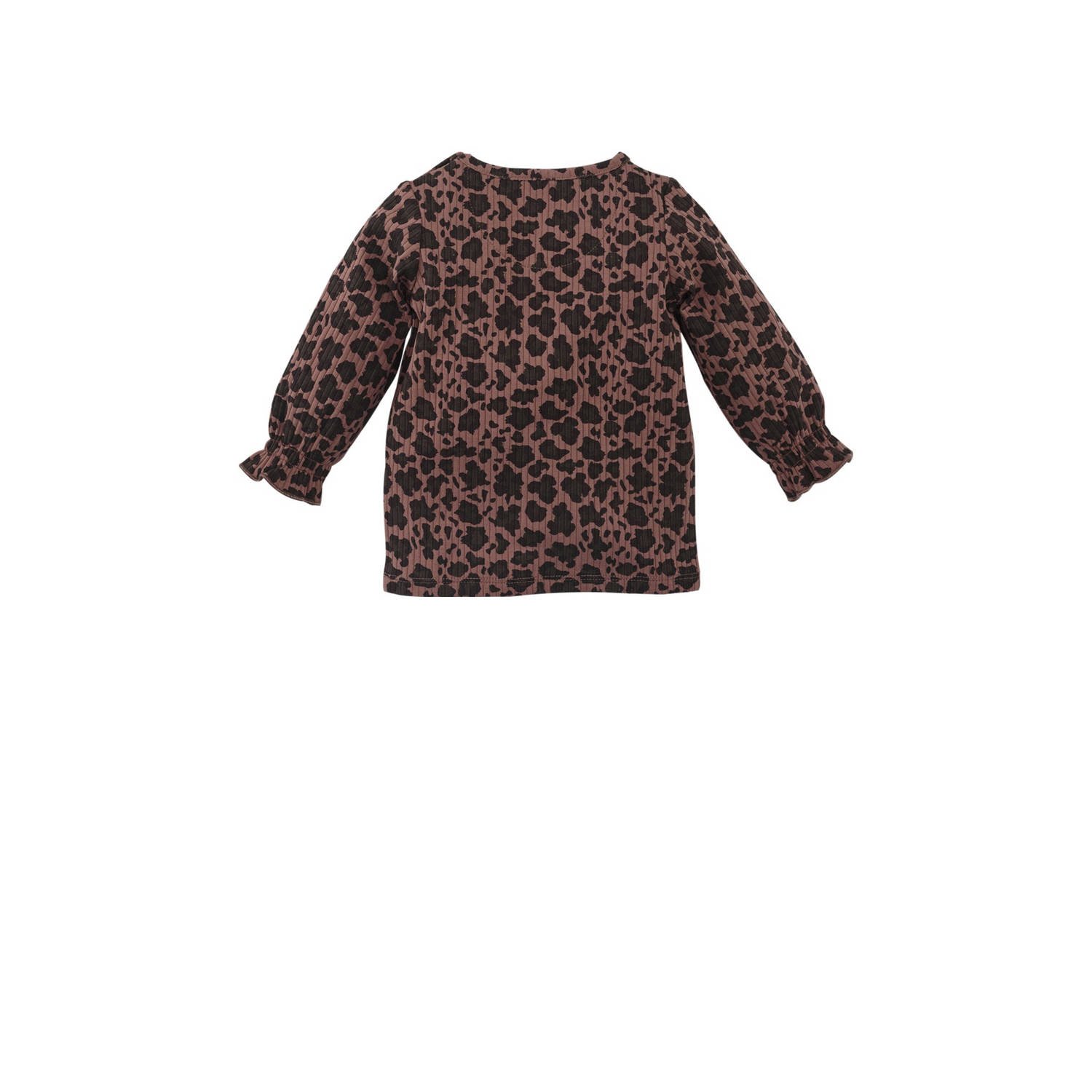 Z8 newborn longsleeve Perla panterprint bruin