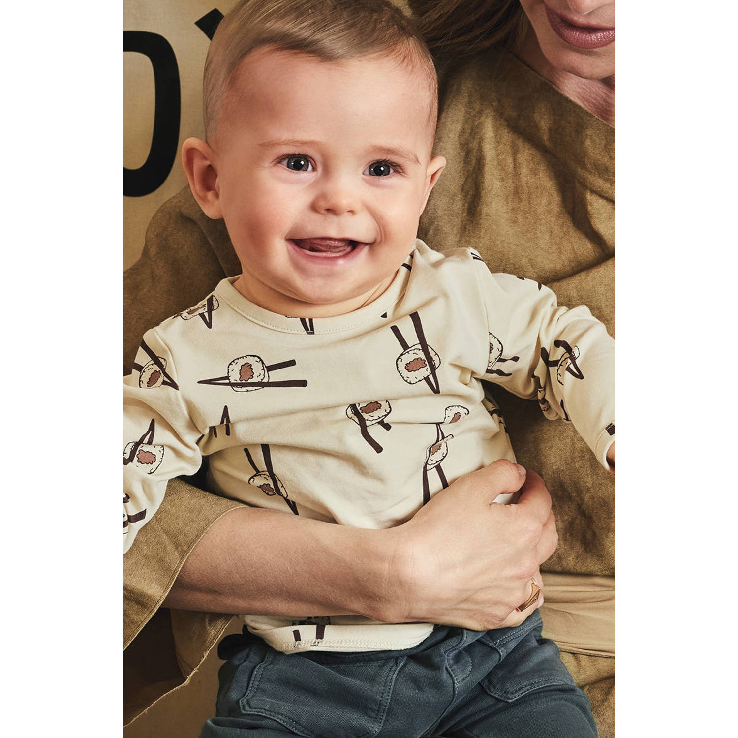 Z8 newborn longsleeve Quirijn ecru bruin
