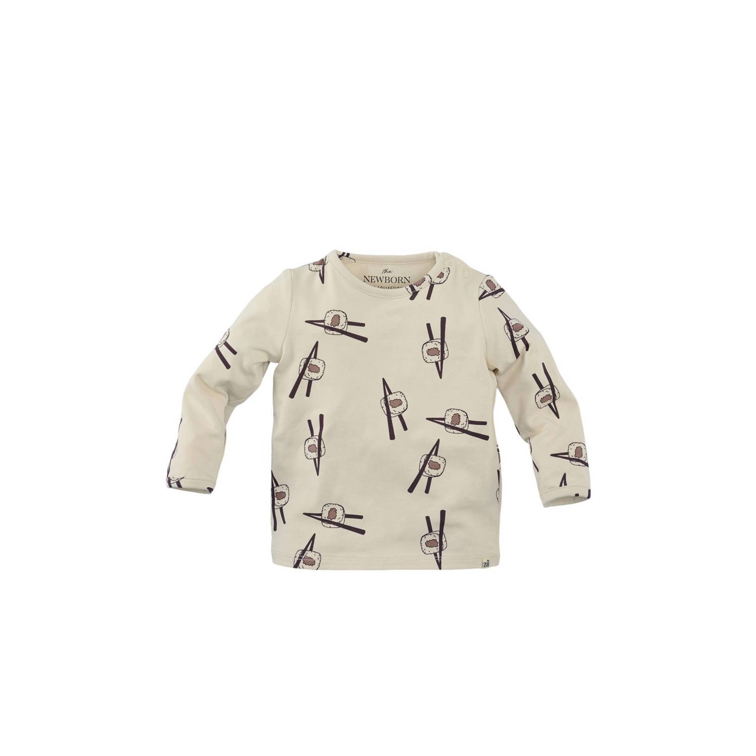 Z8 newborn longsleeve Quirijn ecru bruin