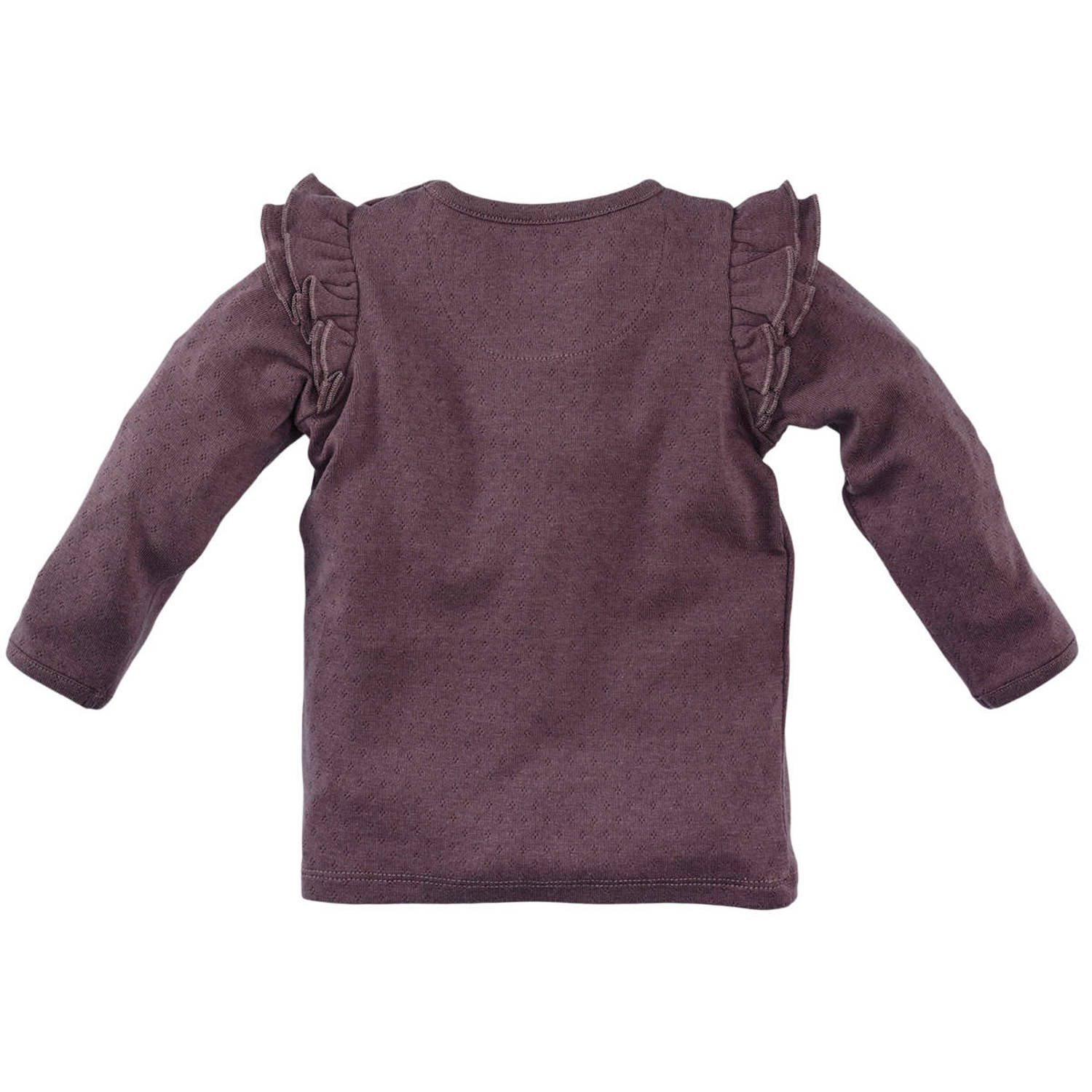 Z8 newborn longsleeve Neva met ruches paars