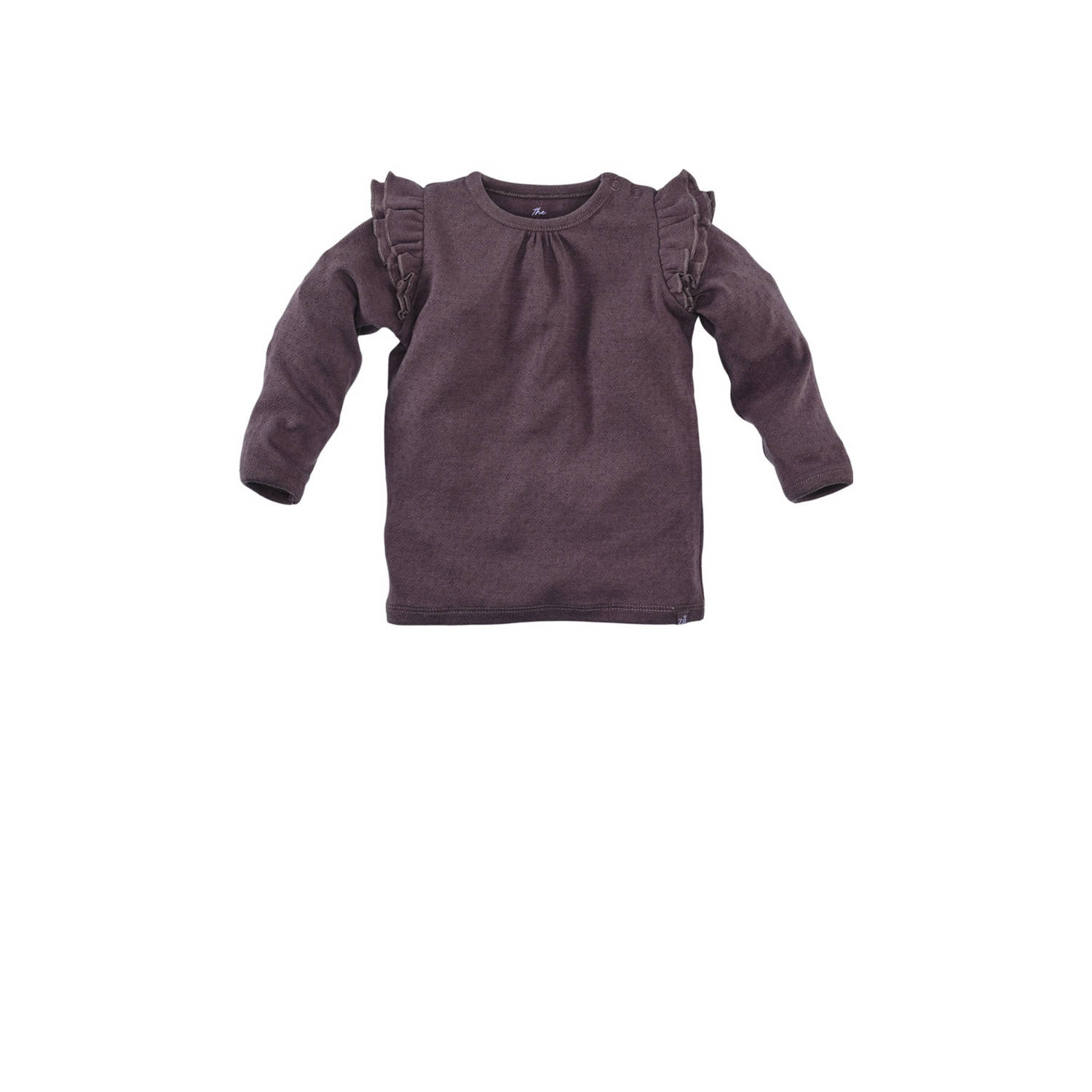 Z8 newborn longsleeve Neva met ruches paars