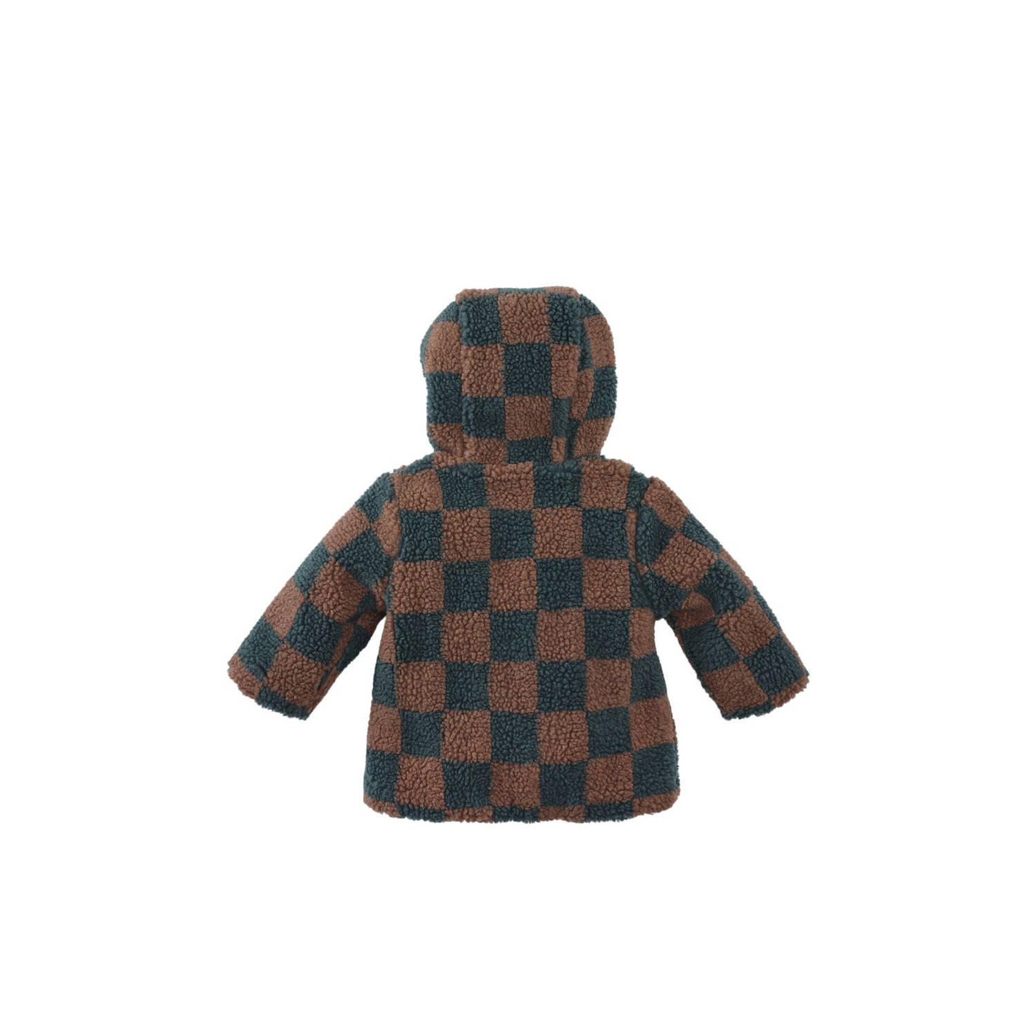 Z8 newborn teddy winterjas Naim bruin grijs