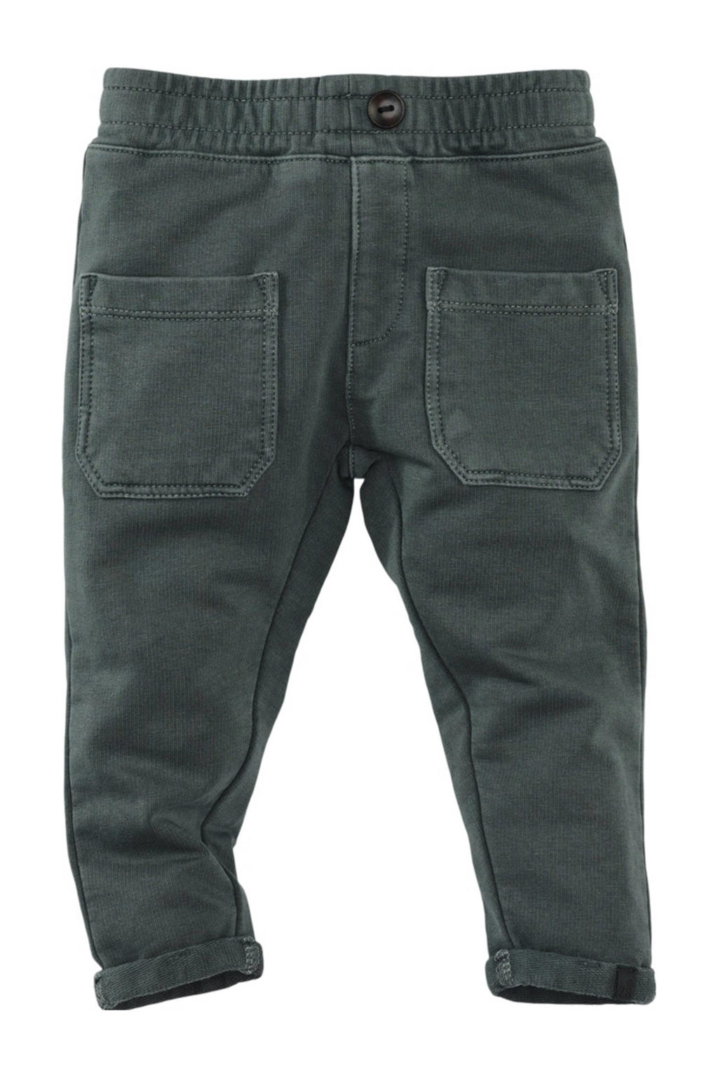 Groene jongens Z8 newborn baby broek Siep van stretchkatoen met elastische tailleband en effen