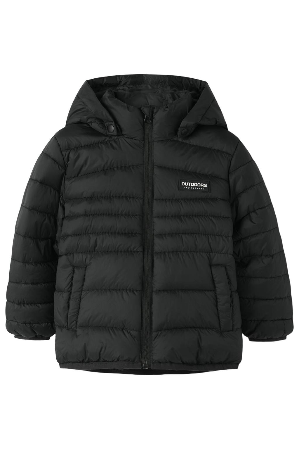 NAME IT MINI gewatteerde jas zwart
