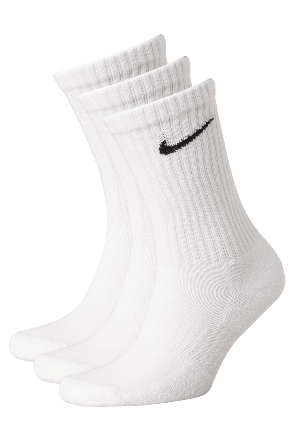 Nike Everyday Cushioned sportsokken - wit (set van 3)