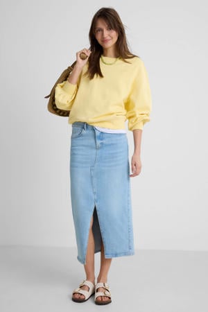 denim rok lichtblauw