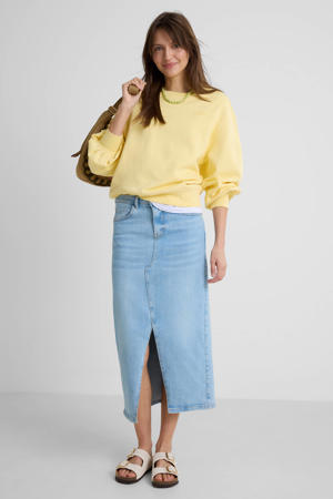 denim rok lichtblauw