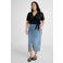 Anytime denim rok bleached blauw
