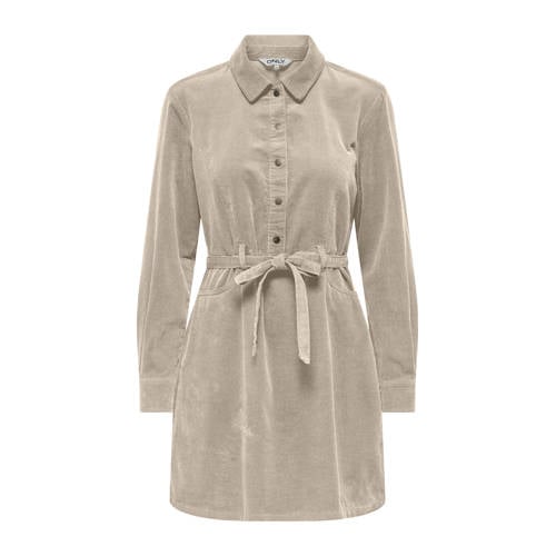 ONLY corduroy blousejurk beige afbeelding