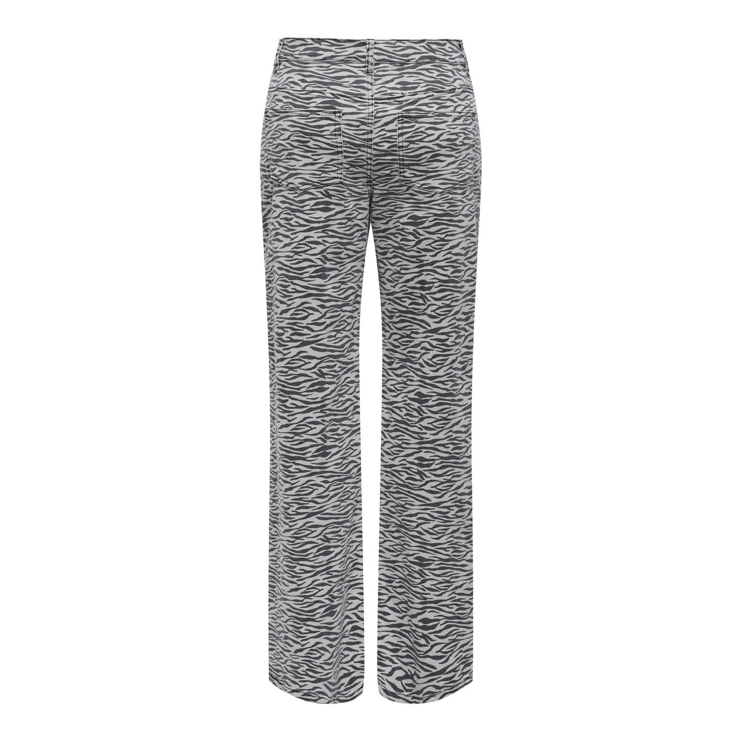 ONLY high waist wide leg jeans grijs