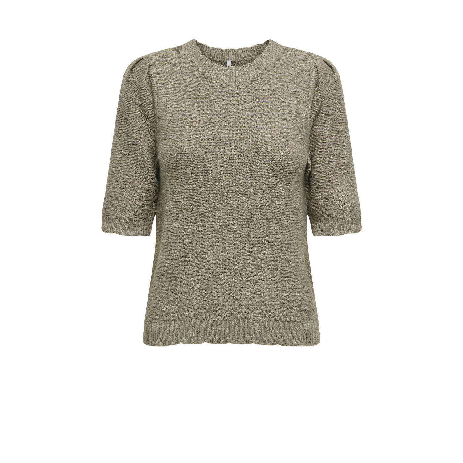 Only Katia SS Structure Knit Shirt Dames