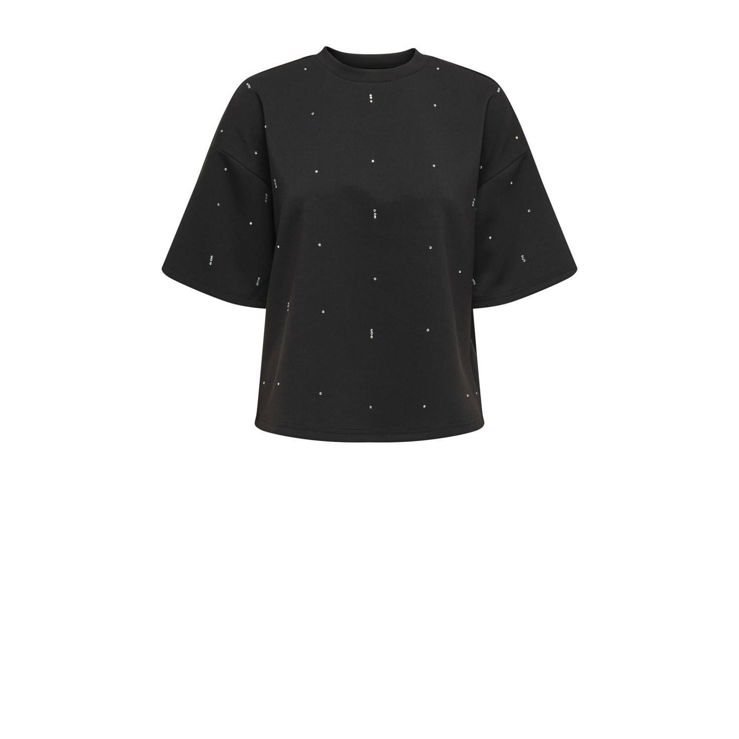 ONLY top zwart met glitter