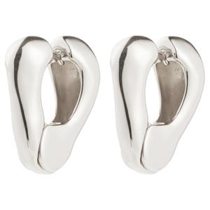 silver plated oorbellen Free