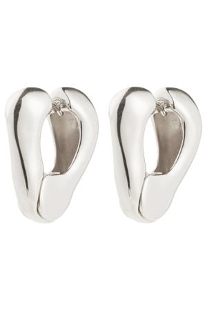 silver plated oorbellen Free