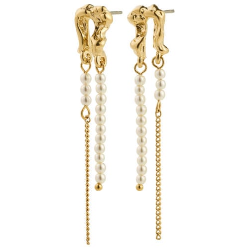 PILGRIM gold plated oorbellen Vincent afbeelding
