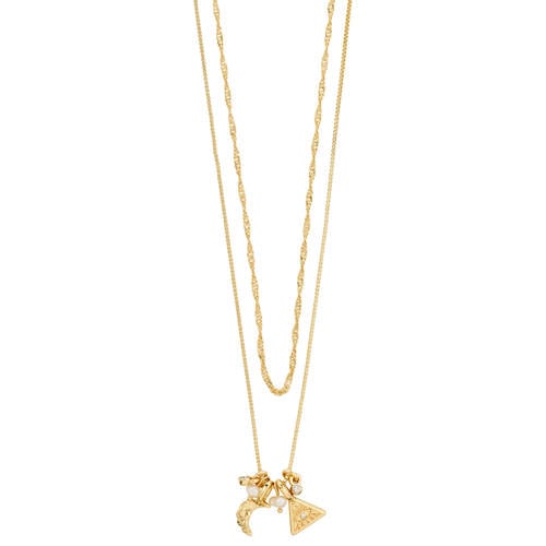 PILGRIM gold plated ketting Between - set van 2 afbeelding