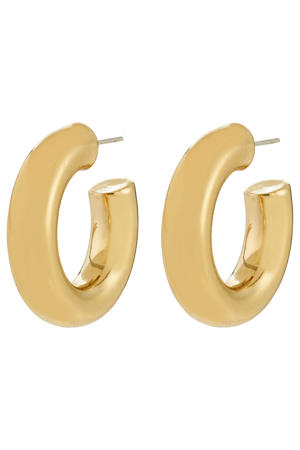 gold plated oorbellen Phase