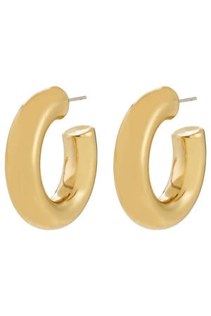 gold plated oorbellen Phase