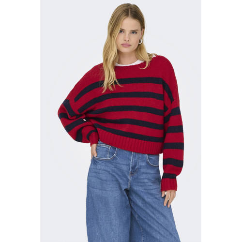ONLY pullover rood gebreid afbeelding