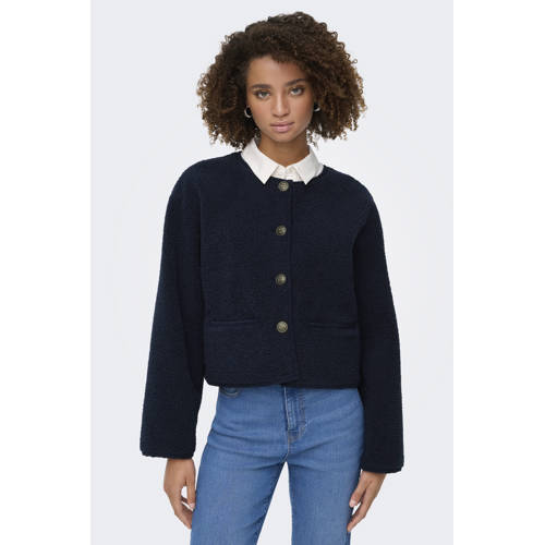 ONLY teddy jas donkerblauw afbeelding