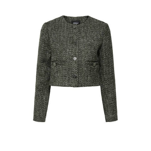 ONLY bouclé jasje groen afbeelding
