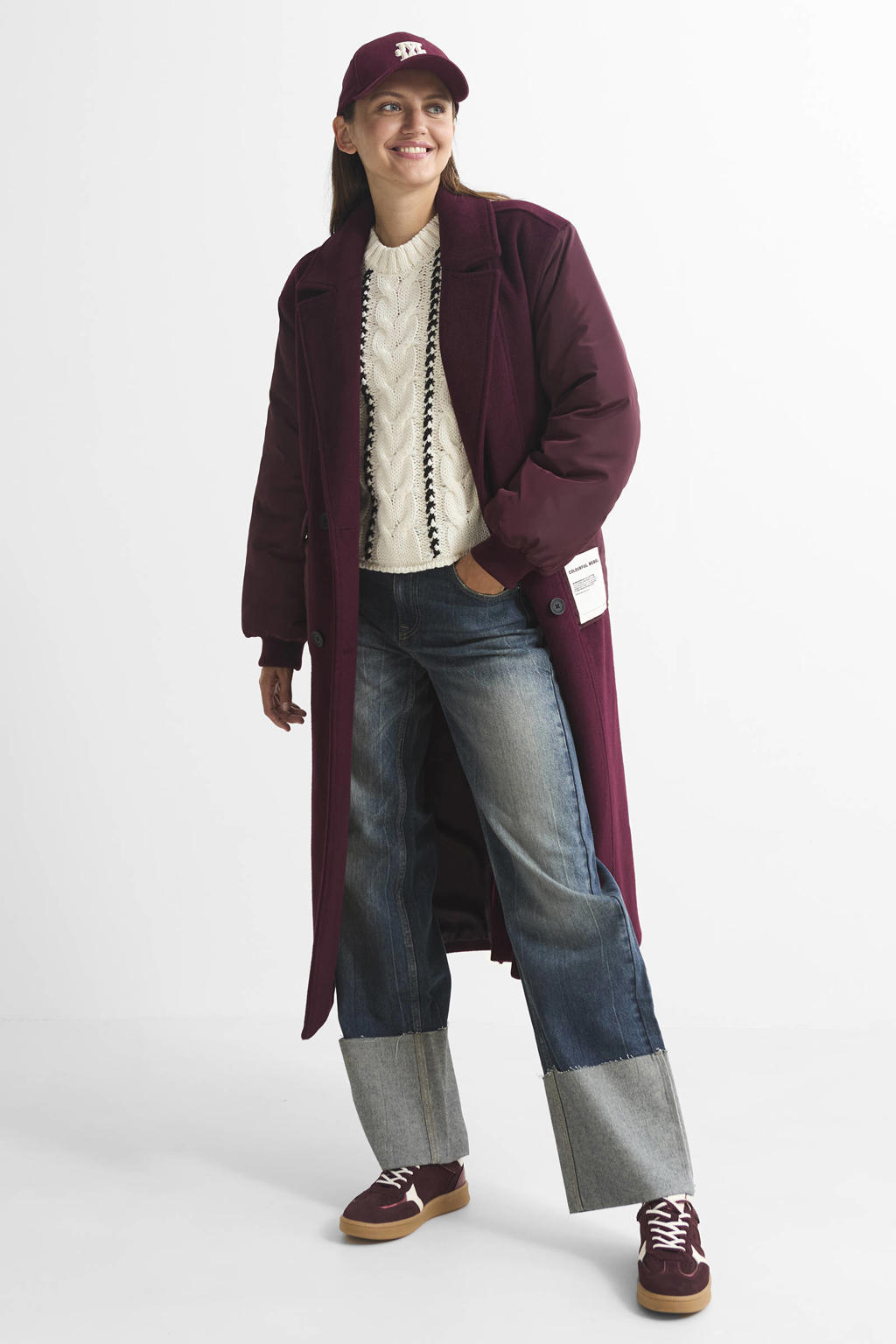 Wyeysyt Damesvest trui met knopen en lange mouwen, grof zachte gebreide trui, herfst open voorkant, losse casual cardigan jas, Rood, XS Wyeysyt Damesvest trui met knopen en lange mouwen, grof zachte gebreide trui, herfst open voorkant, losse casual cardigan jas, Rood, XS