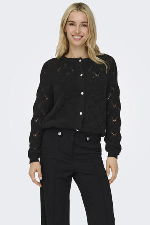 cardigan zwart gebreid