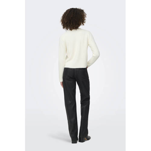 ONLY cardigan ecru met parels afbeelding