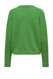 thumbnail: ONLY gebreid vest met wol groen