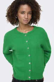 thumbnail: ONLY gebreid vest met wol groen