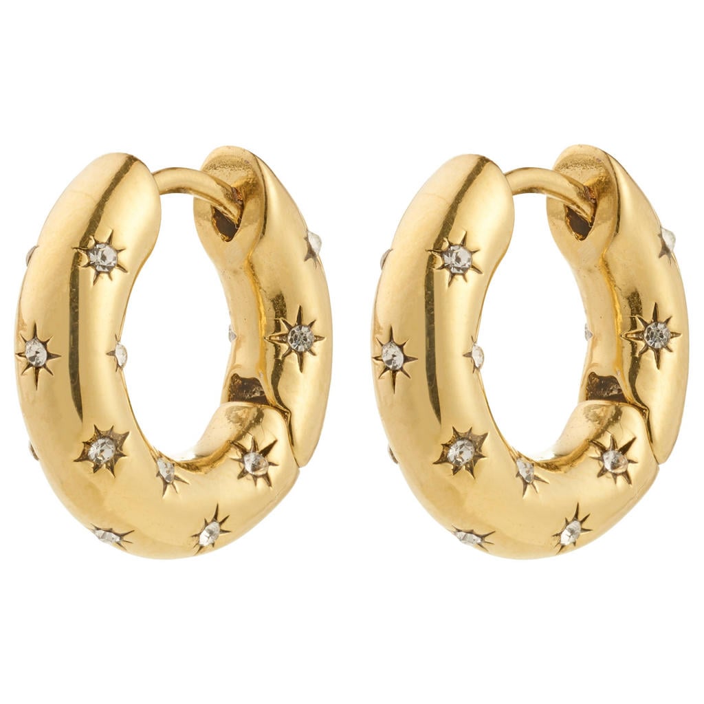 PILGRIM gold plated oorbellen Nevaeh