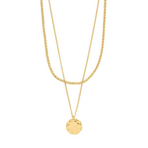 gold plated ketting Declan (set van 2)