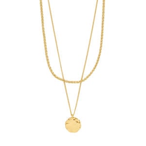 gold plated ketting Declan (set van 2)