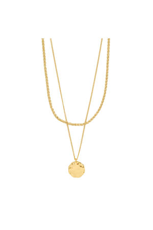 gold plated ketting Declan - set van 2