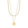 PILGRIM gold plated ketting Declan (set van 2)